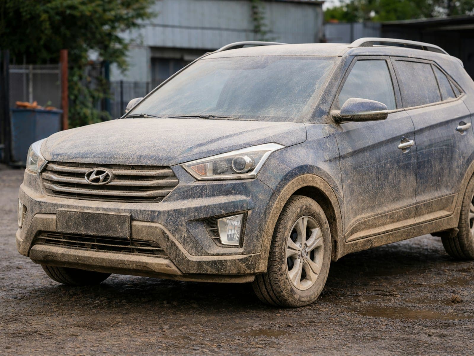 Car exterior before washing — placeholder image